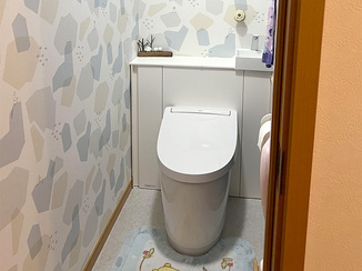 トイレリフォーム お孫さんも喜ぶ、遊び心あふれるレストルーム