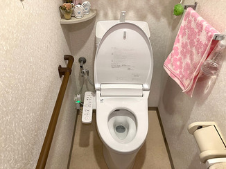 トイレリフォーム 使い勝手はそのままに、水漏れを解消したトイレ